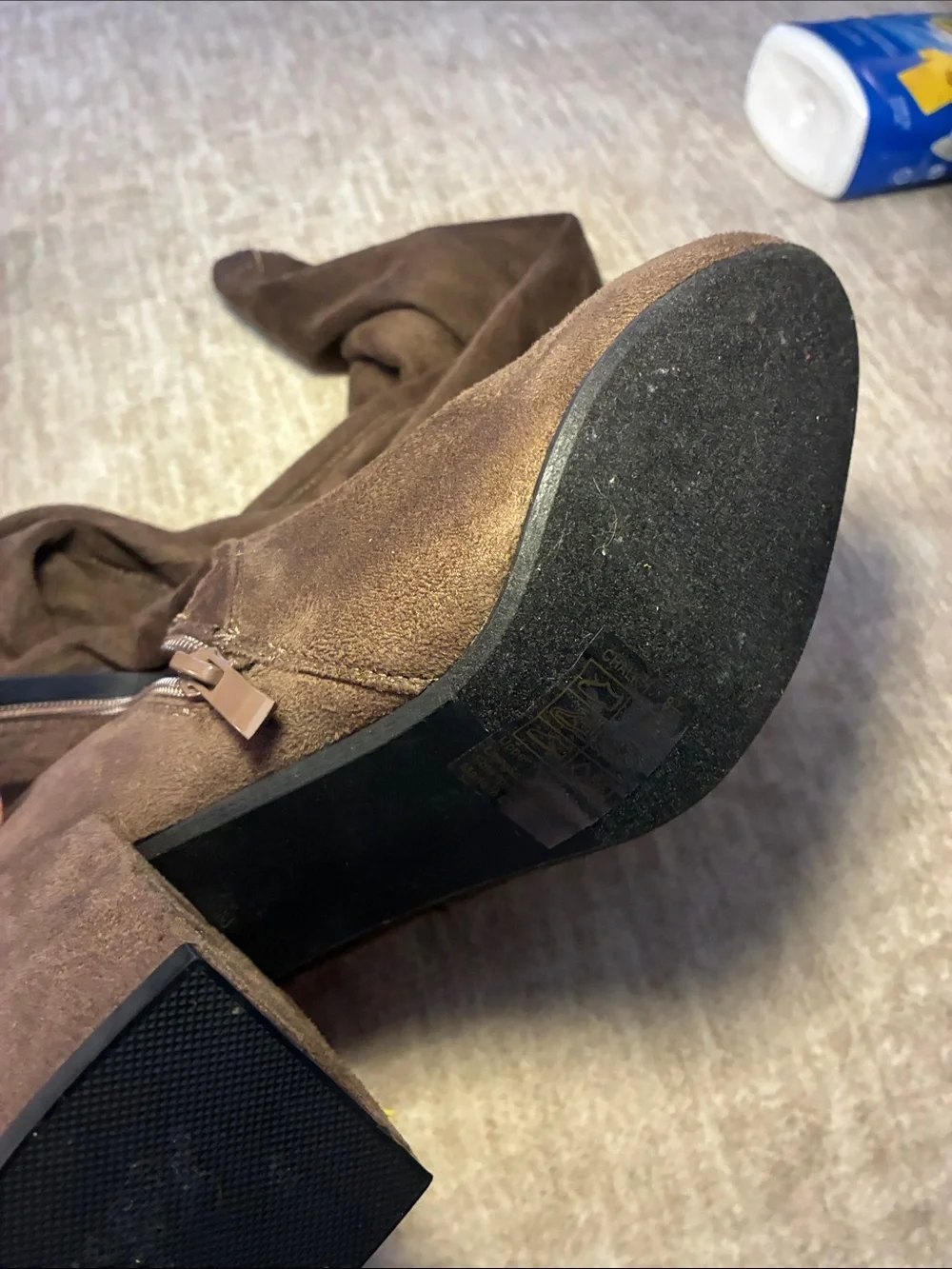 Chestnut Suede Over-the-Knee Women's Boots